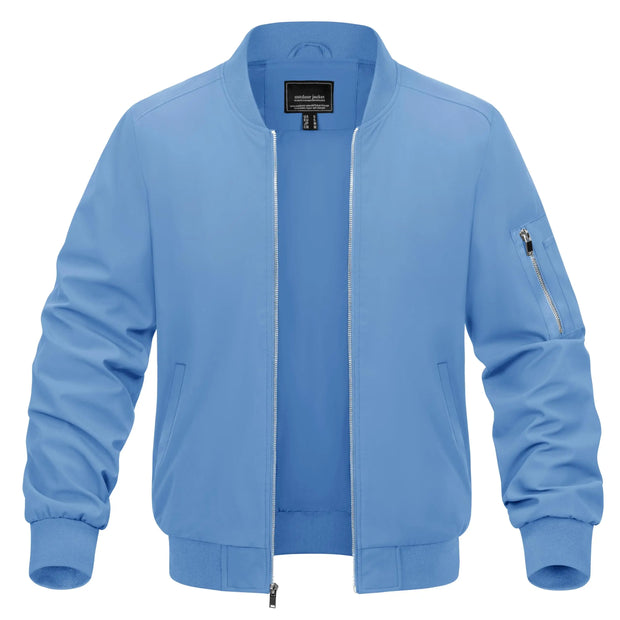 Blue jacket on a white background