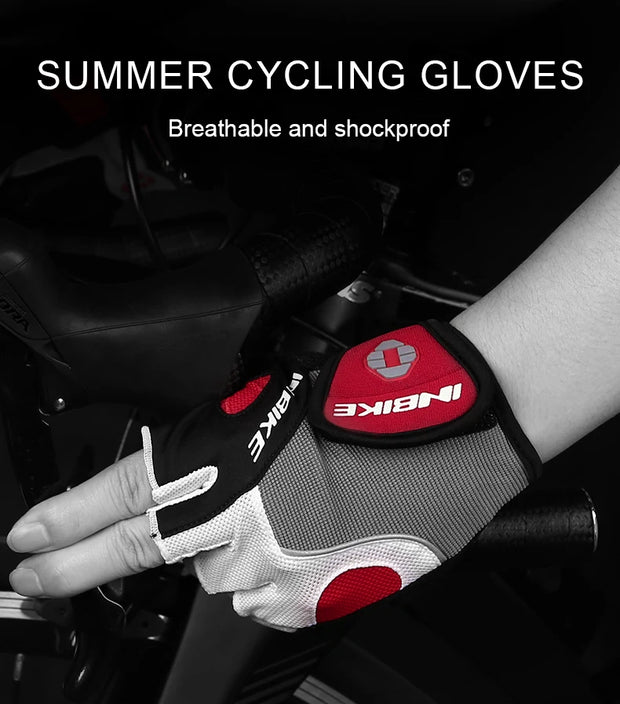 Summer cycling glove on a black background