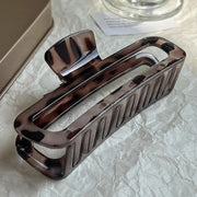 Leopard Print Large Hair Claw Clip – Bold Vintage Style Hair Claw Clip ZURRIES BILLINERY (PVT) LTD.
