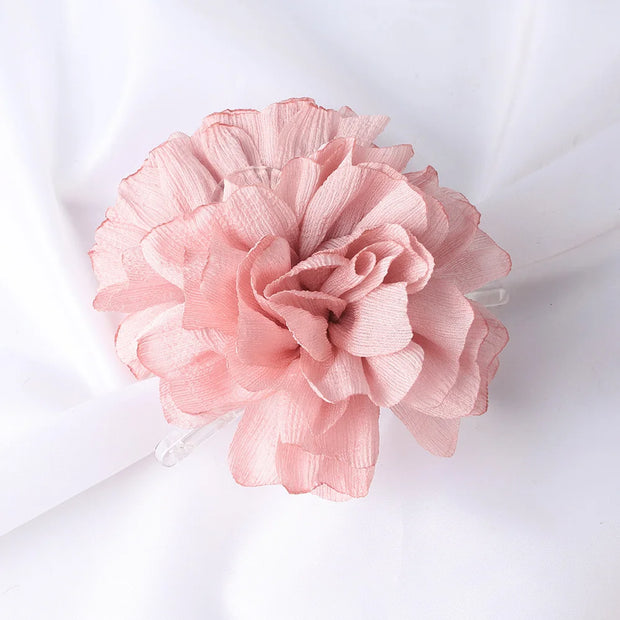 Soft Chiffon Flower Hair Claw Clip – Lightweight Floral Style for Women Hair Claw Clip ZURRIES BILLINERY (PVT) LTD.