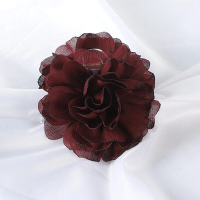 Soft Chiffon Flower Hair Claw Clip – Lightweight Floral Style for Women Hair Claw Clip ZURRIES BILLINERY (PVT) LTD.
