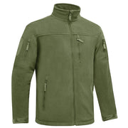 Green tactical jacket on a white background