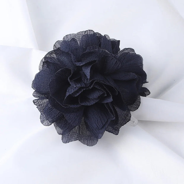 Soft Chiffon Flower Hair Claw Clip – Lightweight Floral Style for Women Hair Claw Clip ZURRIES BILLINERY (PVT) LTD.