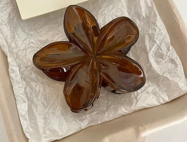 Floral Large Hair Claw Clip – 8cm Durable Decorative Grip Hair Claw Clip ZURRIES BILLINERY (PVT) LTD.