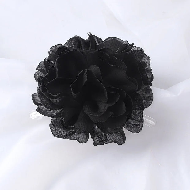 Soft Chiffon Flower Hair Claw Clip – Lightweight Floral Style for Women Hair Claw Clip ZURRIES BILLINERY (PVT) LTD.