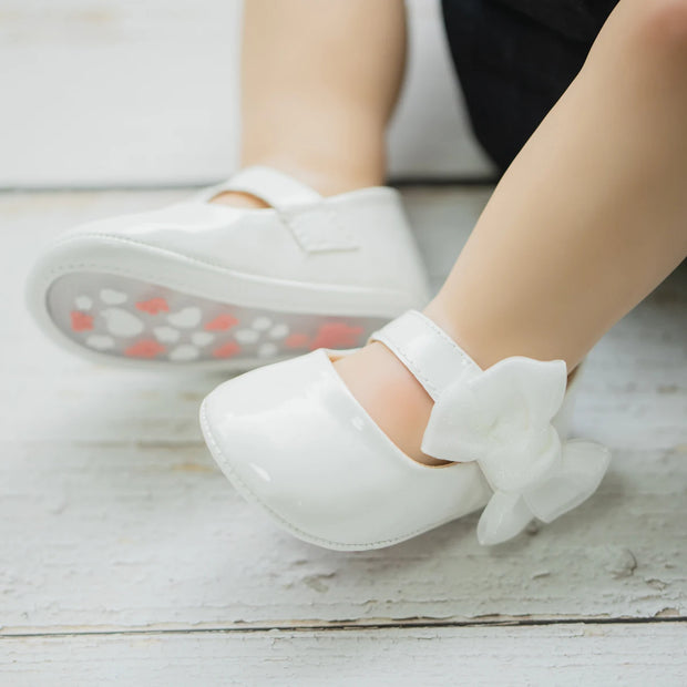 Butterfly-Knot PU Baby Shoes – Soft Sole Anti-Slip First Walkers (0–18 Months) First Walkers ZURRIES BILLINERY (PVT) LTD.