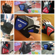 gloves worn on hands with various backgrounds