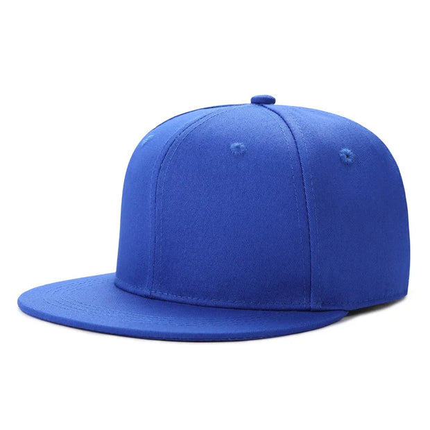 Blue baseball cap on a white background