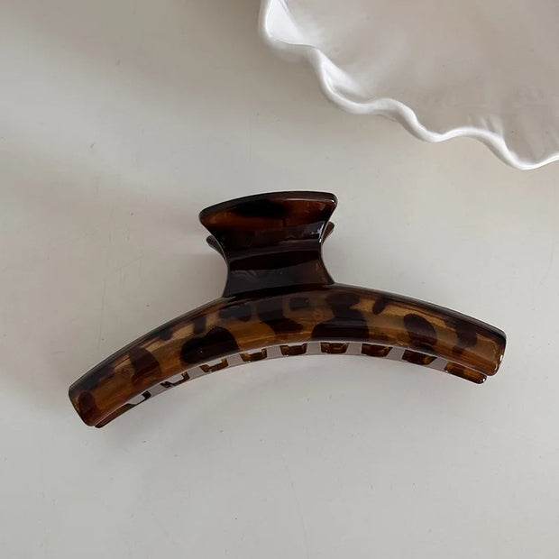 Leopard Print Large Hair Claw Clip – Bold Vintage Style Hair Claw Clip ZURRIES BILLINERY (PVT) LTD.